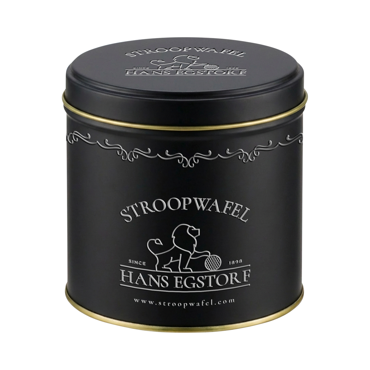 Personalised stroopwafel can - Black